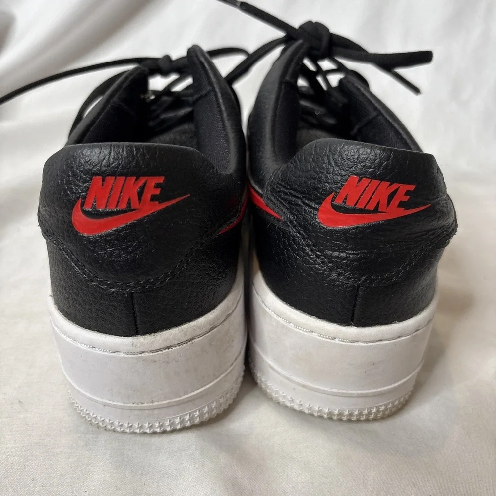 Nike Air Force 1 Sage Low Valentines Womens 8 Black‎ Red CU4759-001 Shoes - Picture 7 of 10